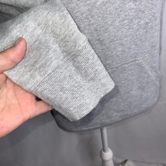 Champion Gray Fleece Hoodie Pink & White Logo XL - Picture 6 of 13